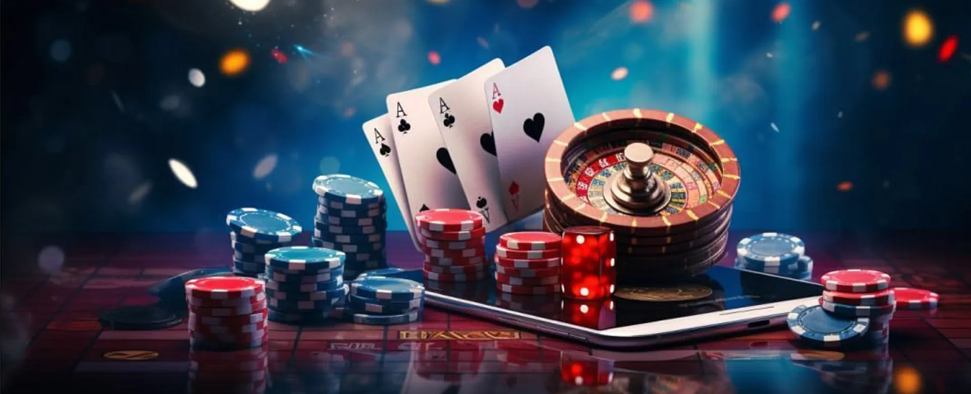 Ninong Gaming Free promotions background with casino elements